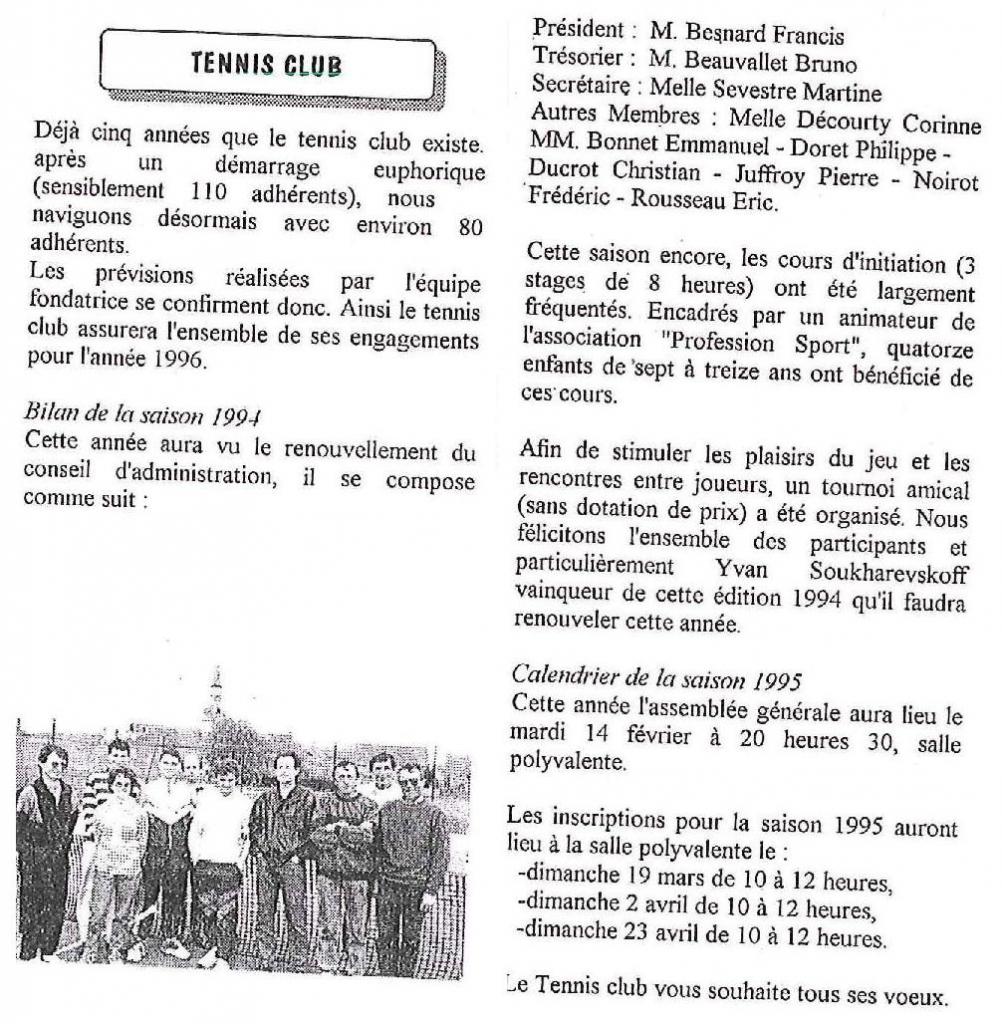 Bulletin municipal 1994