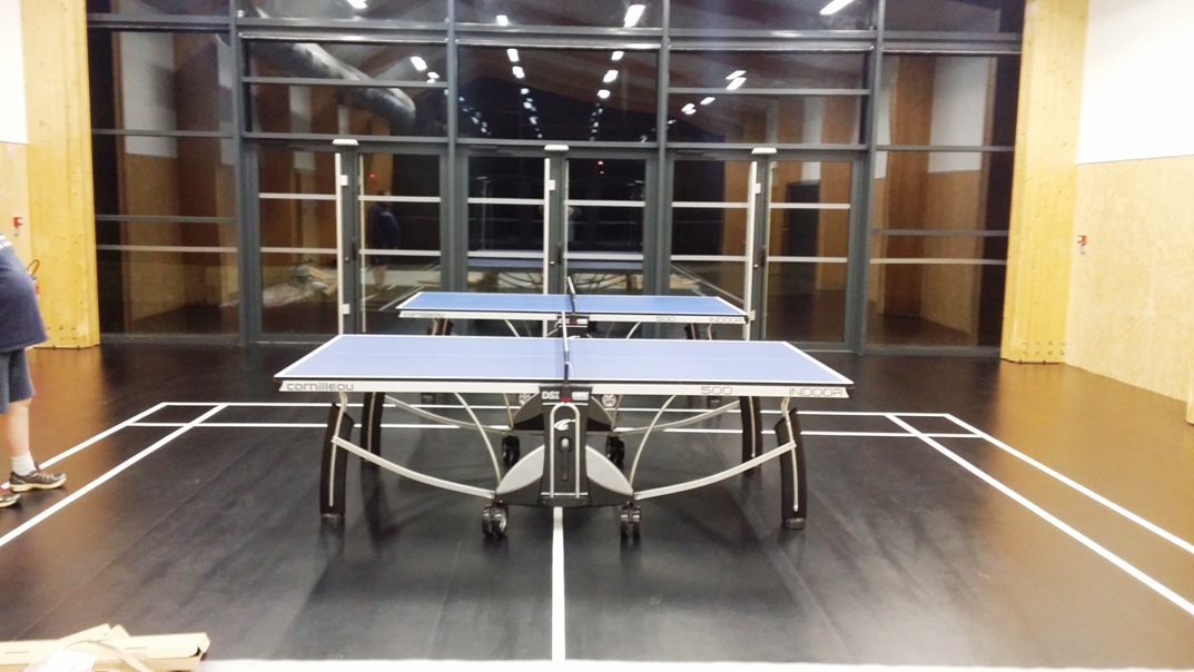 Nouvelles tables et nouvelle salle