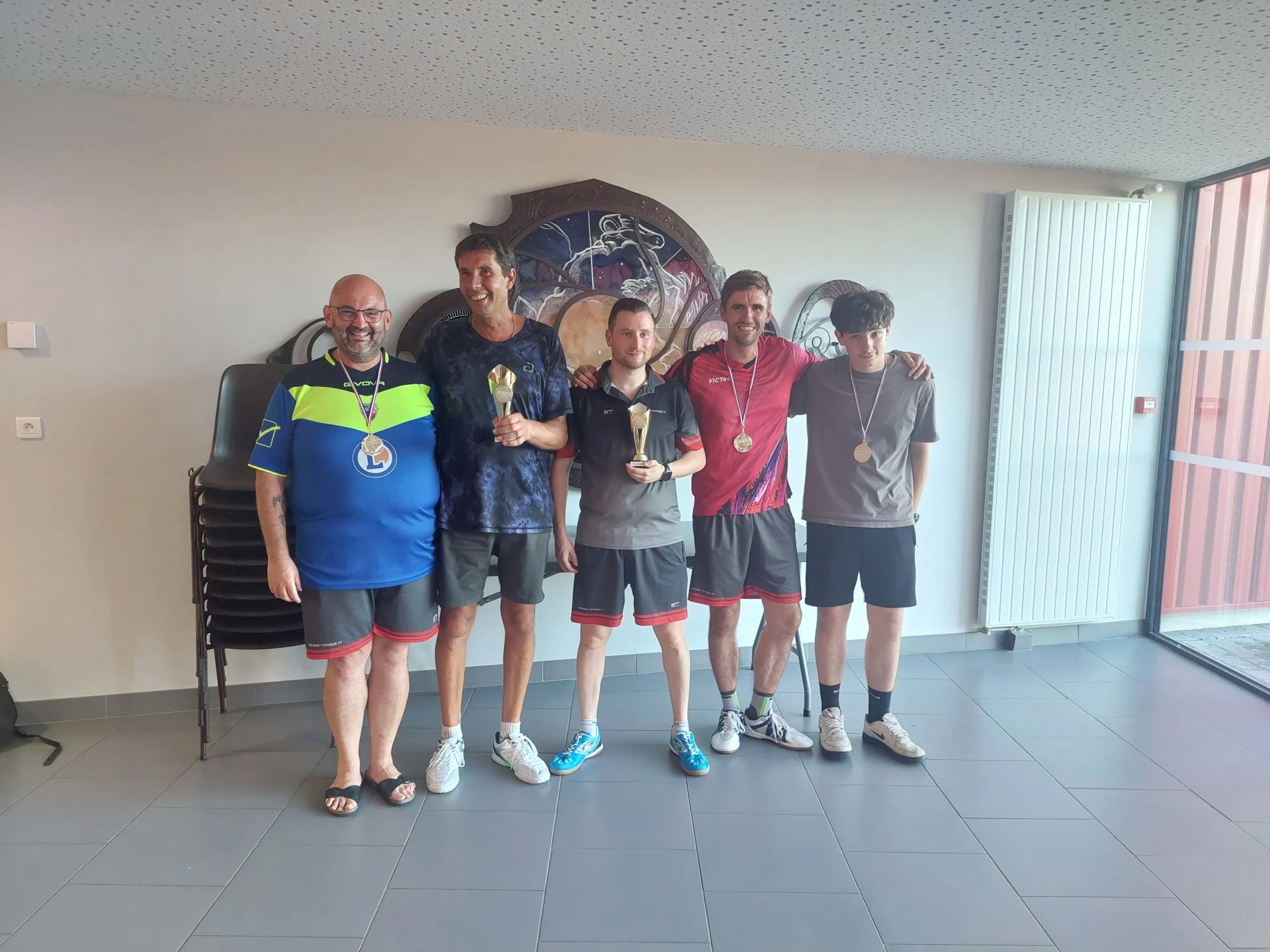 Podium du tableau de double