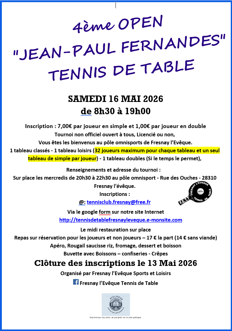 4eme open jean paul fernandes